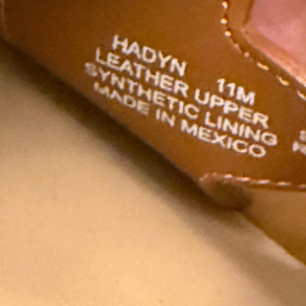 Steven New York Hadyn Cognac Leather H-Cutout Slide Sandals Mens 11 - Picture 8 of 9